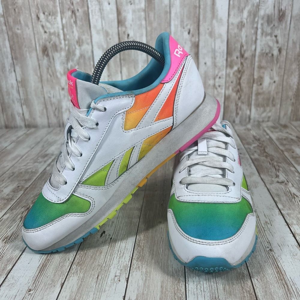 Reebok Classic rainbow kids 6.5‎ Womens 8 - Picture 5 of 8